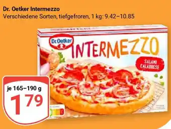 Globus Dr. Oetker Intermezzo 165-190 Verschiedene Sorten, tiefgefroren, 1 kg: 9.42-10.85 Angebot