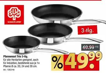 Zurbrüggen Pfannenset trio Angebot