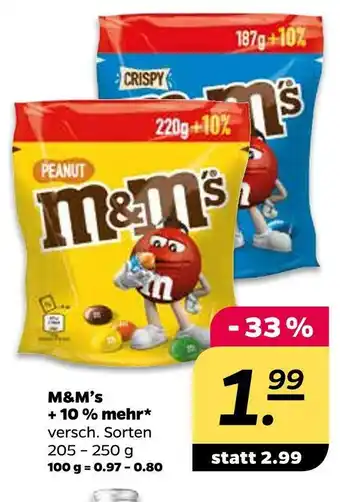 NETTO M&m’s schokolinsen Angebot