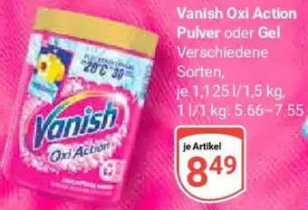 Globus Vanish Oxi Action Pulver oder Gel Angebot