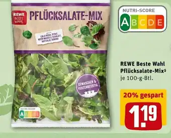 REWE Rewe beste wahl pflücksalate-mix Angebot