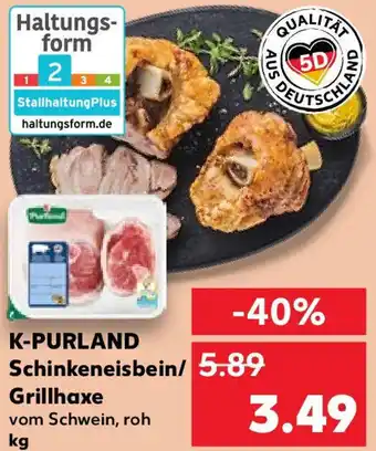 Kaufland K-PURLAND Schinkeneisbein/ Grillhaxe Angebot