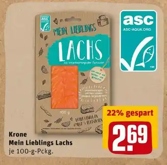 REWE Krone mein lieblings lachs Angebot