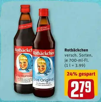 REWE Rotbäckchen saft Angebot