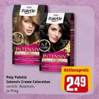 REWE Poly palette intensiv creme coloration Angebot