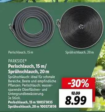 Lidl PARKSIDE Perlschlauch, 15 m/ Sprühschlauch, 20 m Angebot