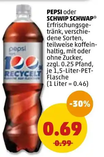 PENNY Pepsi oder schwip schwap cola Angebot