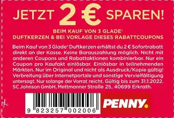 PENNY 2 € rabatt Angebot