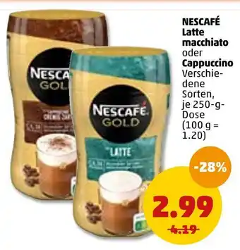 PENNY Nescafé latte macchiato oder cappuccino Angebot