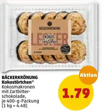 PENNY Bäckerkrönung kokostörtchen Angebot