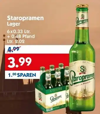 Hol'ab Getränkemarkt Staropramen Lager 6x0,33L Angebot