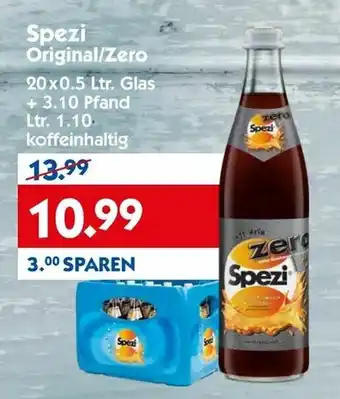 Hol'ab Getränkemarkt Spezi Original/Zero 20x0,5L Angebot