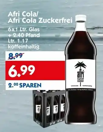 Hol'ab Getränkemarkt Afri Cola oder Afri Cola Zuckerfrei 6x1L Angebot