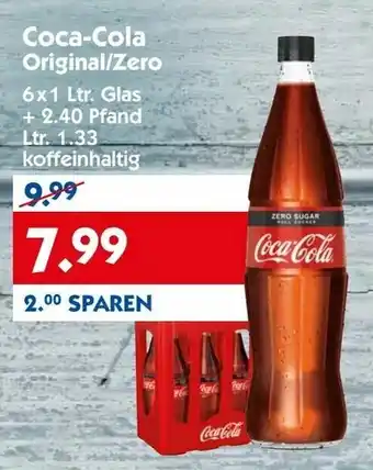 Hol'ab Getränkemarkt Coca Cola Original/Zero 6x1L Angebot