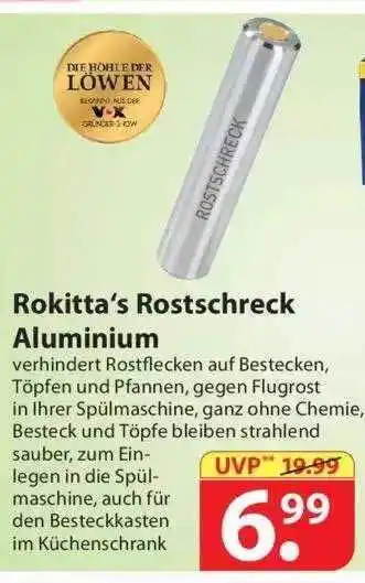 Famila Nord Ost Rokitta's Rostschreck Aluminium Angebot