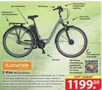 Famila Nord Ost Prophete E-bike AEG Geniesser Angebot