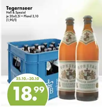 Trink und Spare Tegernseer Hell & Spezial 20x0,5L Angebot