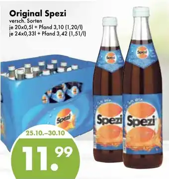 Trink und Spare Original Spezi 20x0,5L/24x0,33L Angebot