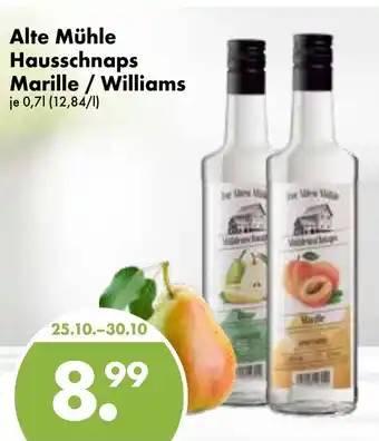 Trink und Spare Alte Mühle Hausschnaps Marille/Williams 0,7L Angebot