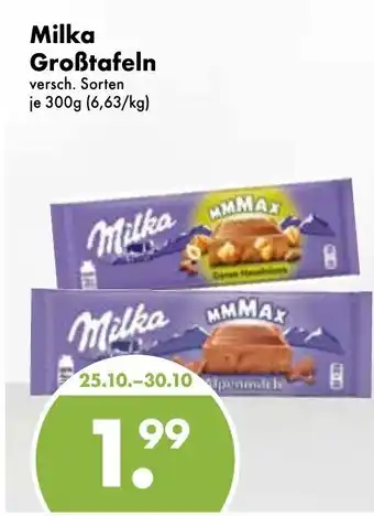 Trink und Spare Milka Großtafeln 300g Angebot