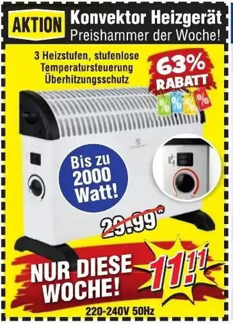 Wiglo Wunderland Konvektor Heizgerät Angebot