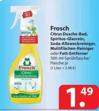 Famila Nord Ost Frosch Citrus Dusche-bad, Spiritus-glasrein, Soda-allzweckreiniger, Multiflächen-reiniger Oder Fett-entferner Angebot