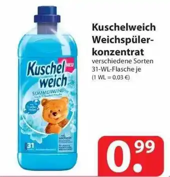 Famila Nord Ost Kuschelweich Weichspülerkonzentrat Angebot