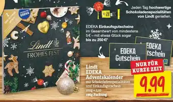 NP Discount Lindt Edeka Adventskalender 196g Angebot