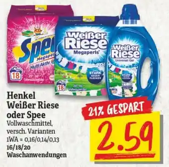 NP Discount Henkel Weißer Riese oder Spee Angebot