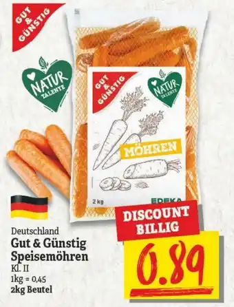 NP Discount Gut & Günstig Speisemöhren 2kg Beutel Angebot