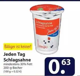 Famila Nord Ost Jeden Tag Schlagsahne 200g Becher Angebot