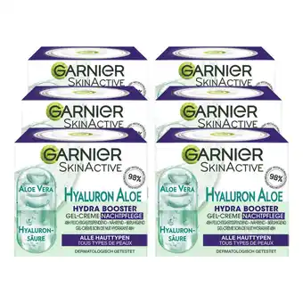 Netto Marken-Discount Garnier Skin Acitve Hyaluron Aloe Gel-Creme Nachtpflege 50 ml, 6er Pack Angebot