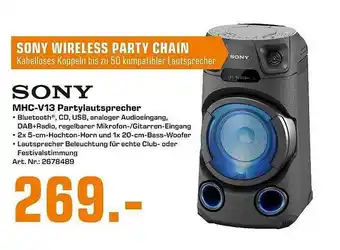 Saturn Sony MHC-V13 Partylautsprecher Angebot