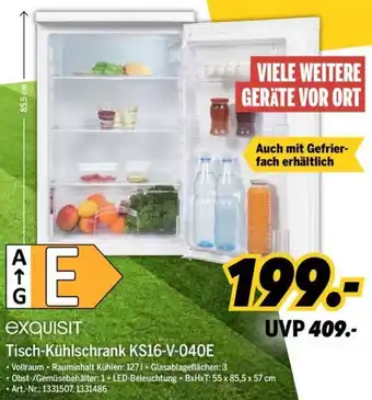 MEDIMAX Exquisit Tisch-Kühlschrank KS16-V-040E Angebot