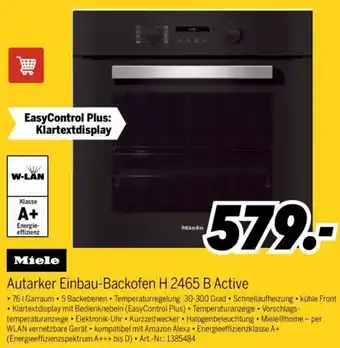 MEDIMAX Miele Autarker Einbau-Backofen H 2465 B Active Angebot