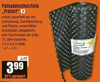 V Baumarkt Palisadenschutzfolie „Protect" Angebot