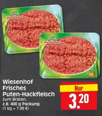 Edeka Herkules Wiesenhof Frisches Puten Hackfleisch 400g Angebot