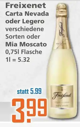 Klaas und Kock Freixenet Carta Nevada oder Legero Mia Moscato 1l Angebot