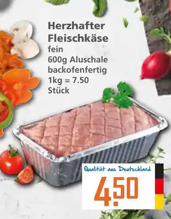 Klaas und Kock Herzhafter Fleischkäse fein 600g Angebot