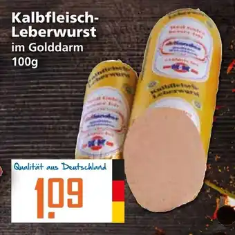 Klaas und Kock Kalbfleisch Leberwurst im Golddarm 100g Angebot