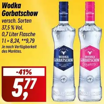 Simmel Wodka Gorbatschow 0,7 Liter Flasche Angebot