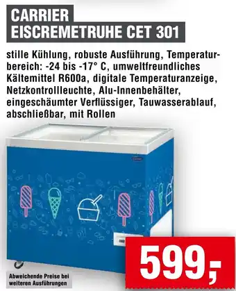 Handelshof CARRIER EISCREMETRUHE CET 301 Angebot