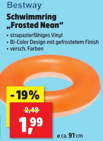 Thomas Philipps Bestway Schwimmring ,,Frosted Neon" Angebot