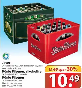 Famila Nord Ost Jever König Pilsener, Alkoholfrei Oder König Pilsener Angebot