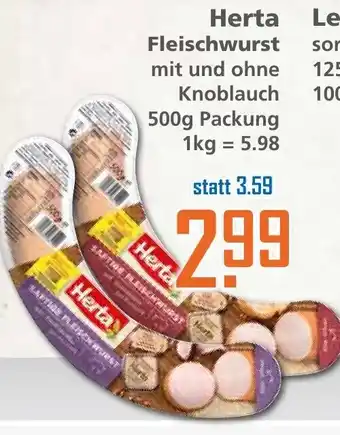 Klaas und Kock Gerta Flesichwurst 500g Angebot