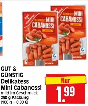 Edeka Herkules Gut & Günstig Delikatess Mini Cabanossi 250g Angebot