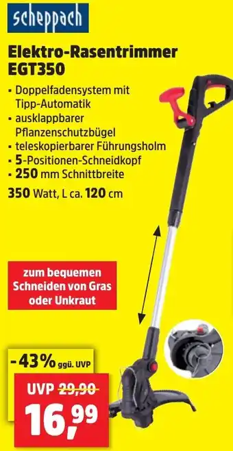 Thomas Philipps Scheppach Elektro-Rasentrimmer EGT350 Angebot