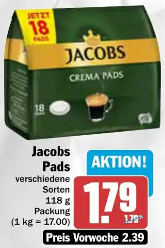 AEZ Jacobs Pads 118 g Packung Angebot