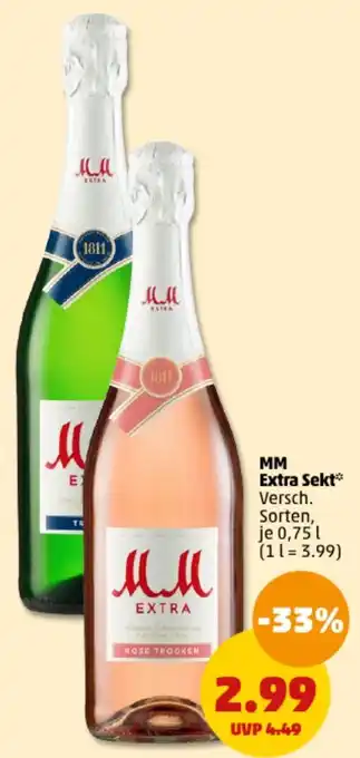 PENNY MM Extra Sekt 0,75 L Angebot