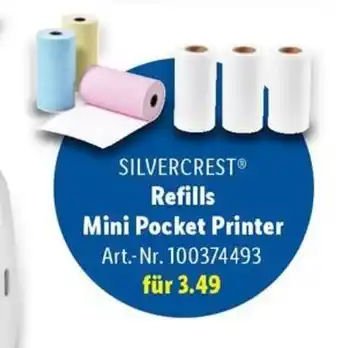 Lidl SILVERCREST Refills Mini Pocket Printer Angebot